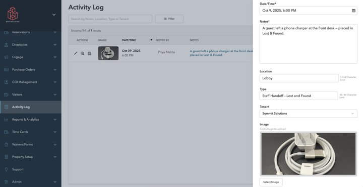 Activity Log · figure 1