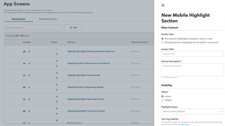 Configure the tenant home and content evidence thumbnail