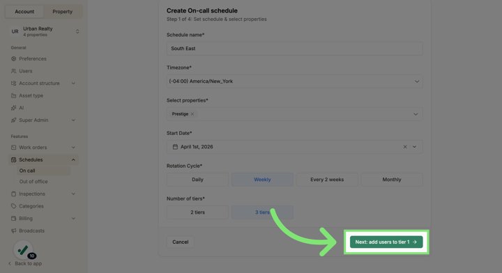 Set up and manage on-call schedules · figure 2