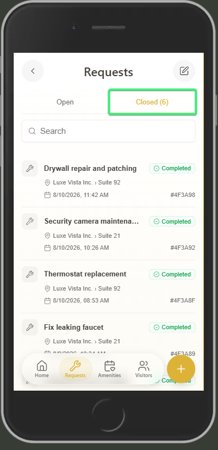 Visitt+ Work Orders: Create and track requests · figure 2